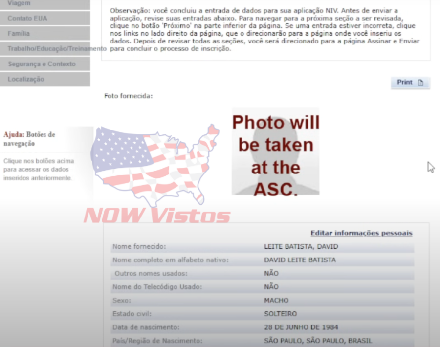 Imagem Artigo 02 abril 2025 início do DS///DS-160 formulário Visto Americano passo a passo revisão